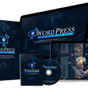 WordPress Master Kit: Comprehensive video courses covering WordPress basics, from setting up a site to creating content, themes, plugins, and local hosting