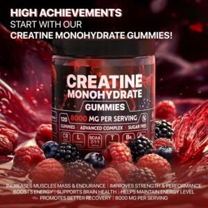 Creatine Vitamin Gummies Dietary Supplement